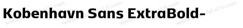 Kobenhavn Sans ExtraBold字体转换